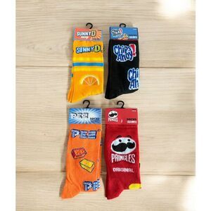 Novelty Crew Socks Set Snack & Candy Designs